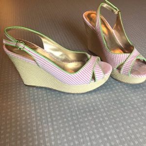 EEUC Lilly Pulitzer wedges in 8.5